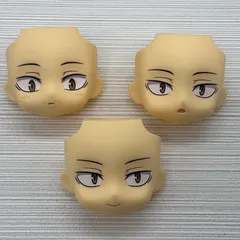 現状品　ねんどろいど 孤爪研磨　顔パーツ　フェイスパーツ　通常顔　笑顔　照れ顔 ハイキュー!! セカンドシーズン　男の子　　写真にあるもののみバラ売り不可