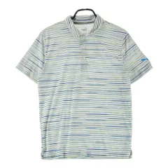 サイズ：M PUMA GOLF プーマゴルフ  半袖ポロシャツ ボーダー柄 ホワイト系 [240101593437] ゴルフウェア メンズ ストスト
