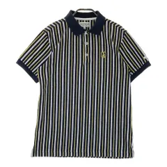 サイズ：4 JACK BUNNY ジャックバニー  半袖ポロシャツ ストライプ柄 ネイビー系 [240101595251] ゴルフウェア メンズ ストスト
