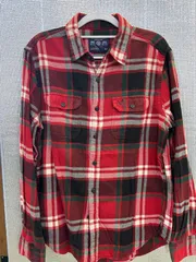 37☆ AMERICAN EAGLE OUTFITTERS チェック柄ネルシャツ M