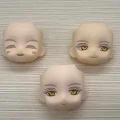 現状品　ねんどろいど 鶴丸国永 顔パーツ　フェイスパーツ3種セット　日焼けあり「通常顔」「戦闘顔」「笑顔」　刀剣乱舞-ONLINE-