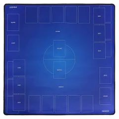 TCG ポケモンカード用 ラバー プレイマット バトルフィールド フルサイズ 60×60cm 収納袋 付き 全面縫製仕様 シンプルデザイン カードサプライ