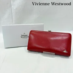 ヴィヴィアンウエストウッド がま口 長財布 red オーブロゴ レザー LEATHER WALLET レディース 表記無し ISItems【USED】【古着】【中古】50140779