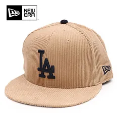 ニューエラ【ＮＥＷ ＥＲＡ】14668155 59FIFTY Corduroy コーデュロイ ロサンゼルス・ドジャース ベージュ キャップ 帽子