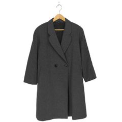 ユーズドフルギ USED古着 pure cashmere 比翼ステンカラーコート