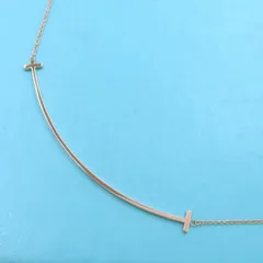 ティファニー Tスマイルネックレス/ラージ  【無料ギフトラッピング】【Aランク】【中古】