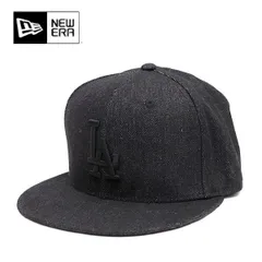 ニューエラ【ＮＥＷ ＥＲＡ】14668181 59FIFTY Denim ロサンゼルス・ドジャース ブラックデニム 5950 キャップ 帽子 ユニセックス