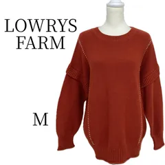 ★美品 LOWRYS FARM ローリーズファーム オレンジ 長袖 ニット・セーター M HMR106-46