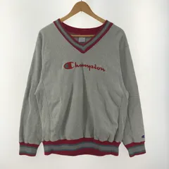 【中古品】Champion チャンピオン 90‘S リバースウィーブ 刺繡タグ USA製 Vネック スウェット トレーナー シャツ トップス ブランド 古着 【146-250129-mh-02-fuz】