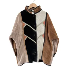 Z1718  ANNIKKI KARVINEN  アンニッキカルビネン　フィンランド製　ポッパナ織　コート　ジャケット　ブラウン系　レディース