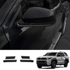 【送料無料】25款 豊田 4Runner専用 ミラーアクセサリーストリップ 4点セット 亮ブラック?カーボン柄【高級感アップ】