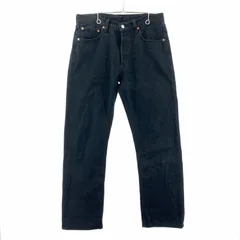 【中古品】 LEVI'S 501 ユーロリーバイス Levis BLACK DENIM PANTS ブラック デニムパンツ  ボタン裏刻印247 00501 0165 ストレート 古着 ※ダメージあり 【156-250401-nm-03-fuz】