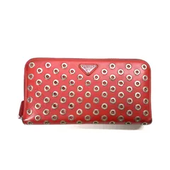 【中古品】PRADA プラダ SAFFIANO RINGS 長財布 ブランド 財布 ウォレット 【181-250518-gm-34-fuz】