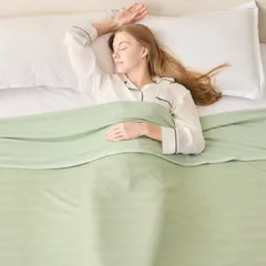 ブランケット リバーシブル シングル 強冷感＆普通冷感生地 夏掛け 接触冷感クールケット冷感ケット夏用 軽量 毛布 吸水速乾 抗菌防臭 ひんやり 滑らか 肌掛け タオルケット キルトケット洗える 両面冷感 たおるけっと冷たい 涼感寝具 EMME 冷房対策150