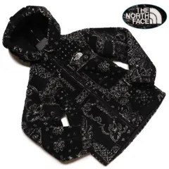 新品正規 ノースフェイス 海外限定 K'S NOVELTY PLAY GREEN ボアフリース フーディーキッズ160 (レディースM相当)リアルブラック(RBK)