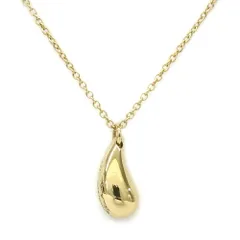 【栄】ティファニー エルサ・ペレッティ ティアドロップ ネックレス K18YG 750 ゴールド 約4.7g ジュエリー レディース 小物 その他