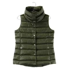 サイズ：S POLOGOLF ラルフローレン ポロゴルフ  ダウンベスト ボーダー柄 カーキ系 [240101597592] ゴルフウェア メンズ ストスト