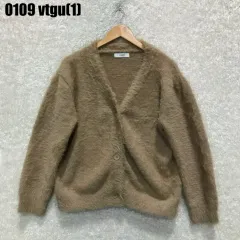 Vネック カーディガン ブラウン f 0109