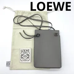 限定価格【美品】　LOEWE  ロエベ　グレー  スマホショルダーバッグ　ダイスポケット　ショルダーバッグ