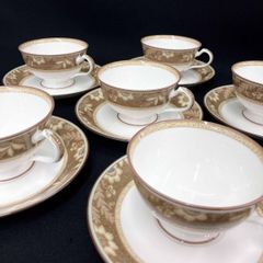 Noritake オールドノリタケ ティーカップ＆ソーサー 6客セット - メルカリ