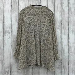 【 one after another NICE CLAUP 】ワンアフターアナザーナイスクラップ バックリボンプリーツブラウス 花柄 フリーサイズ