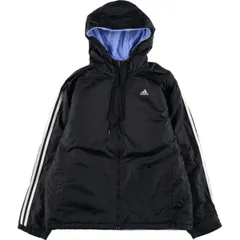 古着 00年代 アディダス adidas リバーシブル 中綿パーカー パファージャケット レディースL相当/eaa607906