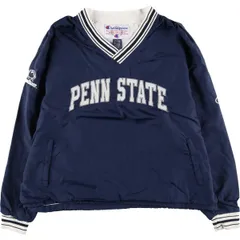 古着 90年代 チャンピオン Champion PENN STATE ペンシルベニア州立大学 カレッジ Vネック ナイロンプルオーバー メンズXL相当/eaa606858