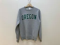 Champion チャンピオン クルーネックスウェット トレーナー OREGON サイズS 灰色 グレー メンズ レディース 裏起毛 ロゴプリント