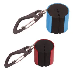 Saki&Masa ロッドホルダー ロッドクリップ ロッドキーパー ロッドキーパー ハンズフリー 落下防止 2色セット カラビナ付 