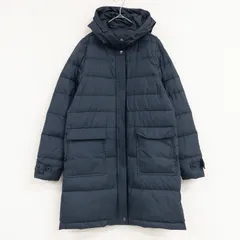 theory　セオリー　ダウンコート　ロング　フード　ポリエステル　ネイビー　レディース　P　b00008