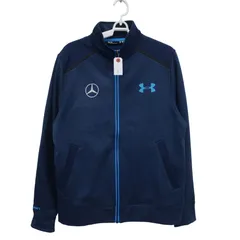 【美品】UNDER ARMOUR(アンダーアーマー) フルジップジャケット ネイビー メンズ MD ゴルフウェア 2512-1448 中古