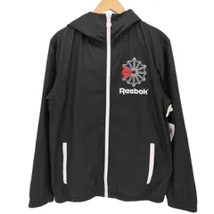 リーボッククラシック REEBOK CLASSIC ロゴ プリント フーデッド ジップアップ ジャケット メンズ import：M 