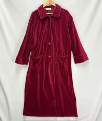 YVES SAINT LAURENT ヴェルヴェット ガウン ポケットロゴ 袖口襟 キルティング サイズⅬ 08011308 05 ベルト欠損