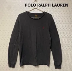 ポロラルフローレン　メンズ　長袖Tシャツ　M チャコールグレー　ロンT