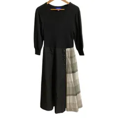 極美品✨ブルーレーベルクレストブリッジ ケーブル編みニットロング