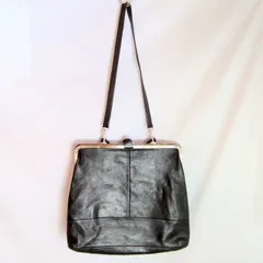 ポストマンバッグ　レザー　ブラック　ヴィンテージ　昭和レトロ