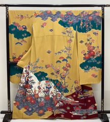 振袖 紅型調 身丈168cm HKT259 - メルカリ