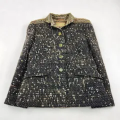 ETRO　ジャケット　ツイード　モヘヤ　グリーン　40 L相当のサムネイル