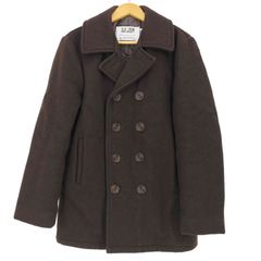 ショット Schott 90s USA製 U.S.740N PEA JACKET メルトン ピーコート