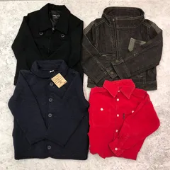 子ども服 キッズ服 まとめ売り シャツ 秋物 秋服 アウター 4点 女の子 男の子 100cm