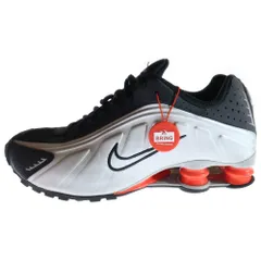 NIKE (ナイキ) SHOX R4 /METALLIC SILVER-BLACK HQ1988-002 ショックス ローカットスニーカー シューズ シルバー/ブラック US8.5/26.5cm