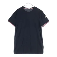 MONCLER (モンクレール) 19SS ワッペン付き 半袖Tシャツ カットソー ブラック E10918019800