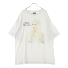 SAINT MICHAEL (セントマイケル) 23SS アリス・イン・ワンダーランドプリント 半袖Tシャツ カットソー ホワイト SM-S23-0000-123