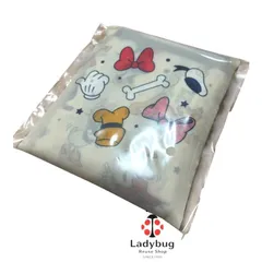 ミッキーマウス　エコバッグ　収納袋付き　折りたたみバッグ