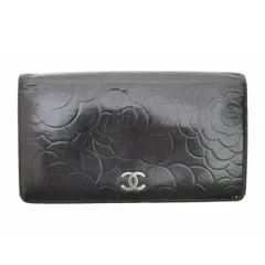 【CHANEL】カメリア ココマーク 2つ折り財布
