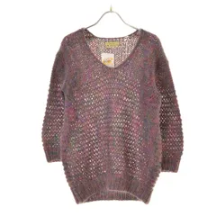 【DESPRES】モヘア混Vネック七分袖ニットセーター