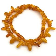 ロイヤルアンバー ネックレス 蜜蝋琥珀