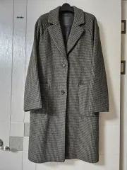 DECO ハウンドトゥース CHECK ロングコート