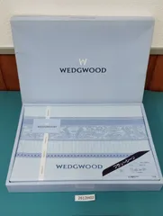 【2612H02】　WEDGWOOD フラットシーツ 140×240cm 未使用 開封済 箱付