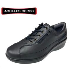 新品28600円☆ACHILLES SORBOアキレスソルボ 羊革 黒スニーカー - メルカリ